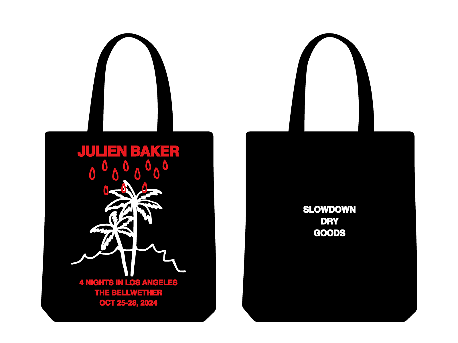 Julien Baker "Los Angeles Oct 2024" Tote Bag